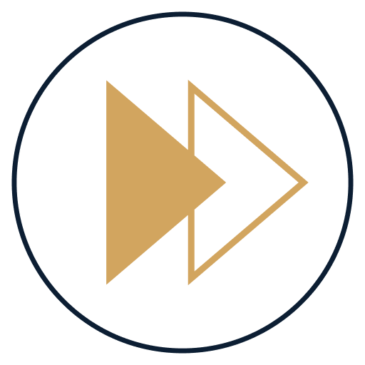 Communication bearing icon, gold compass star with centre dot